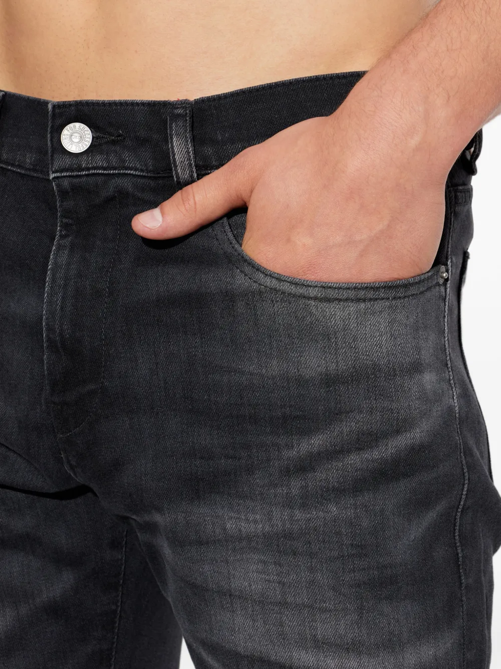 Diesel 2019 D-Strukt jeans met vervaagd effect Grijs