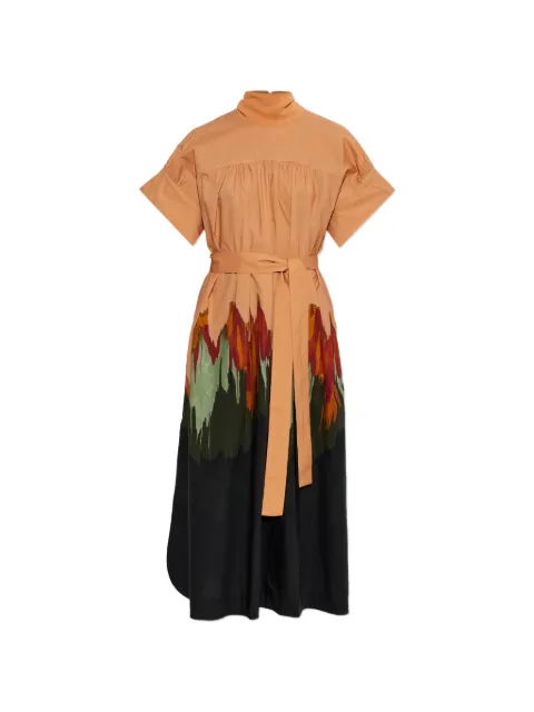 Ulla Johnson graphic-print belted midi dress
