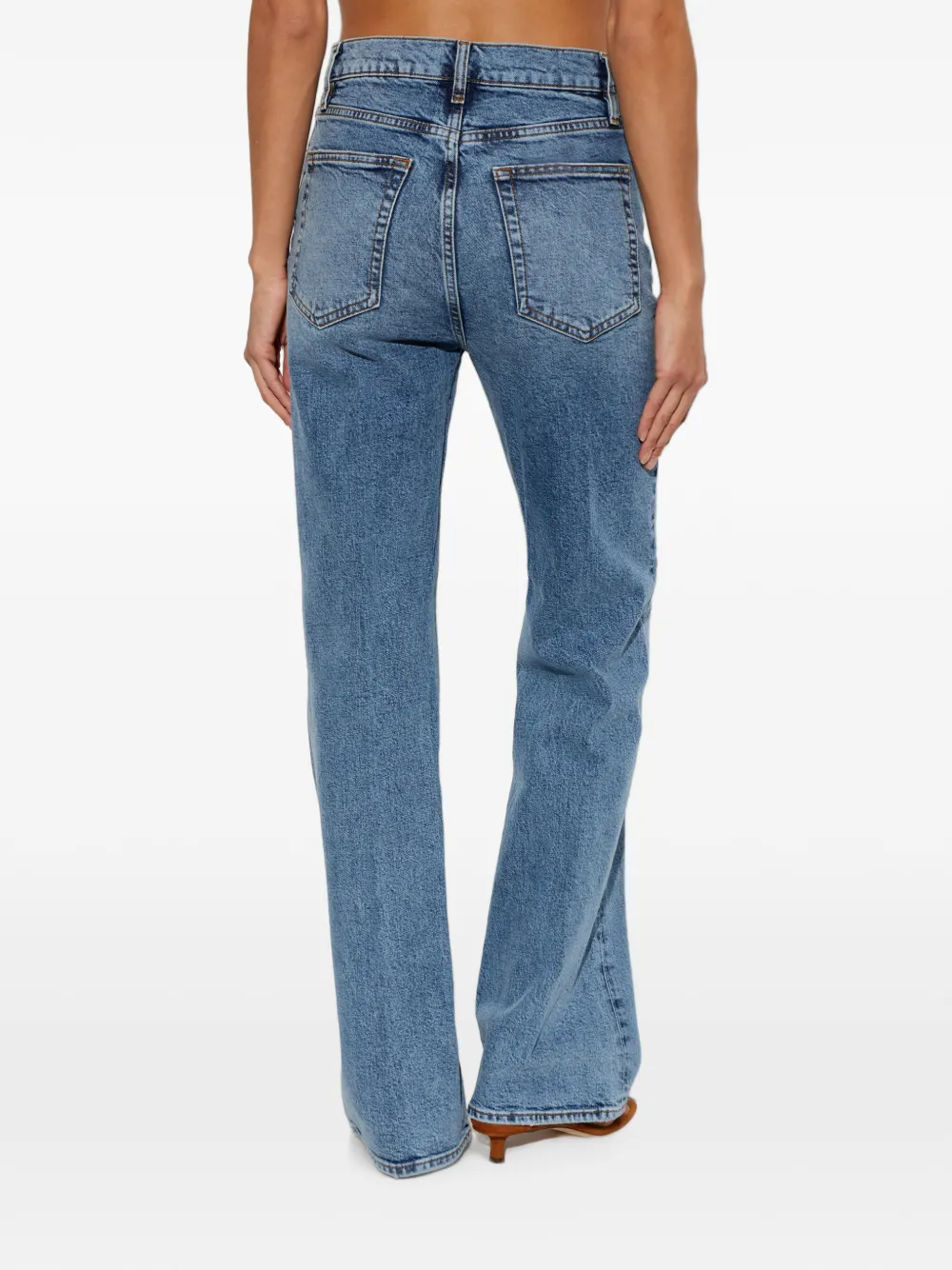 FRAME The Arrow high-waist jeans Blauw