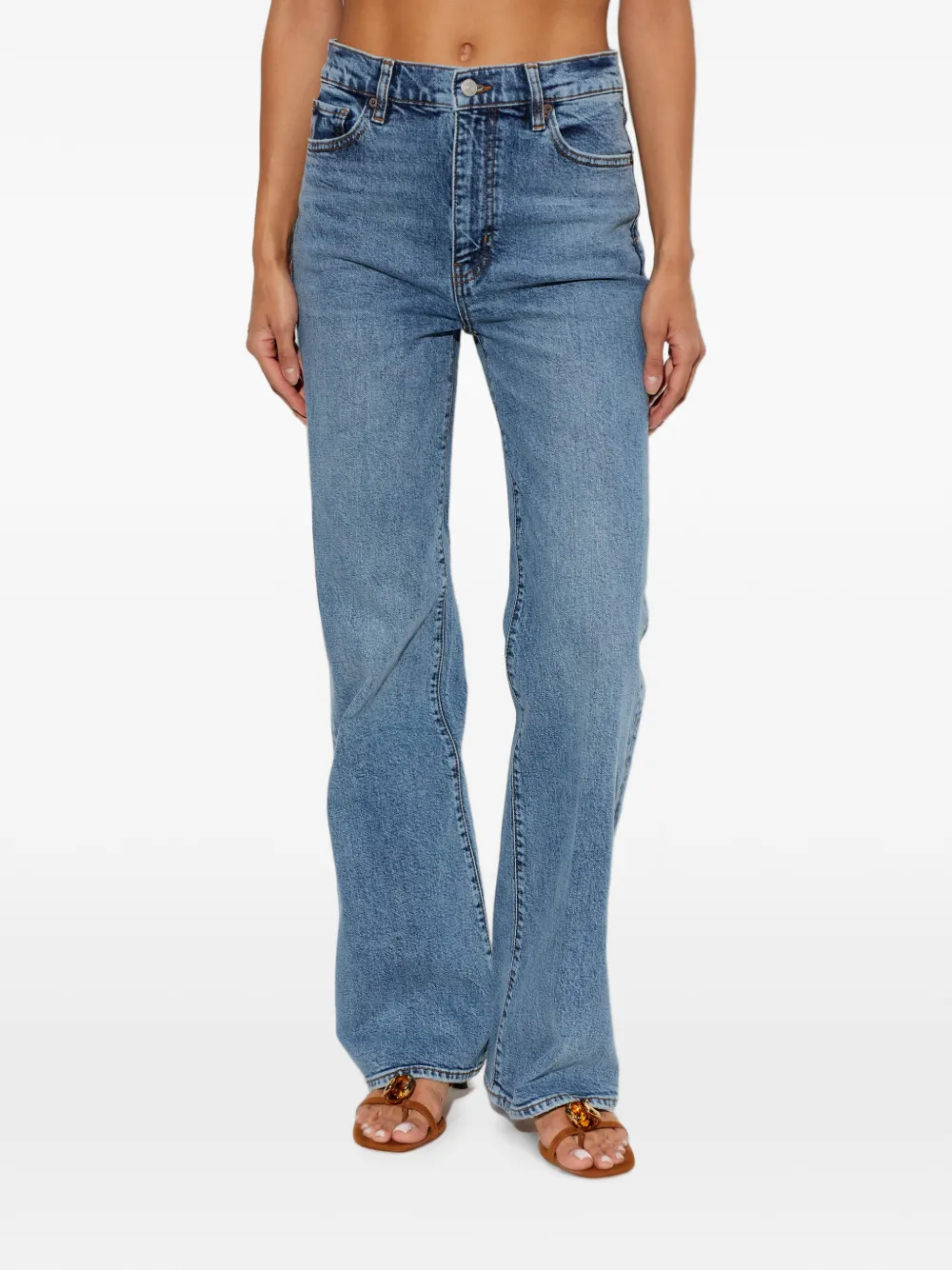 FRAME The Arrow high-waist jeans Blauw