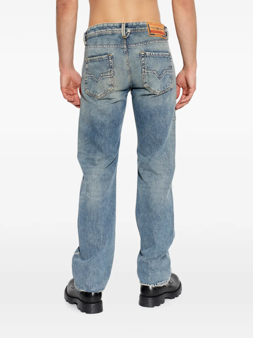 Diesel 1985 Larkee gerafelde jeans Blauw