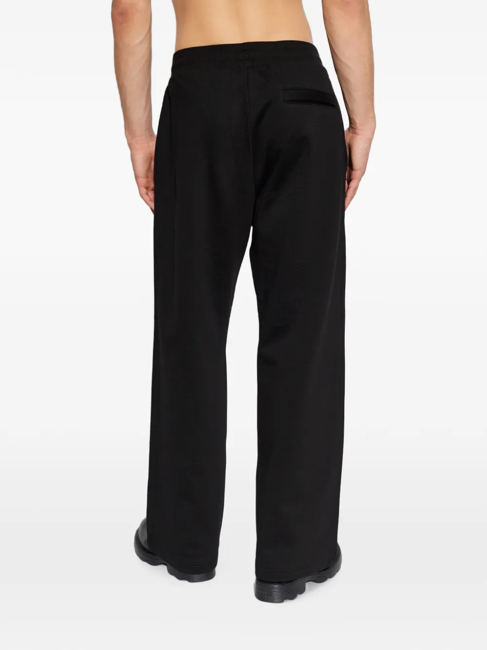 Diesel Trainingsbroek met logoplakkaat Zwart