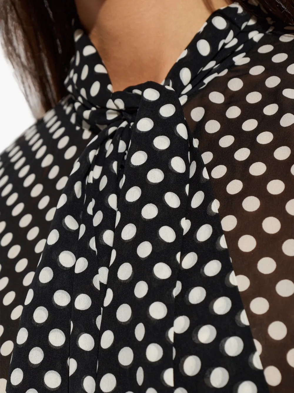 FRAME Blouse met stippen Zwart