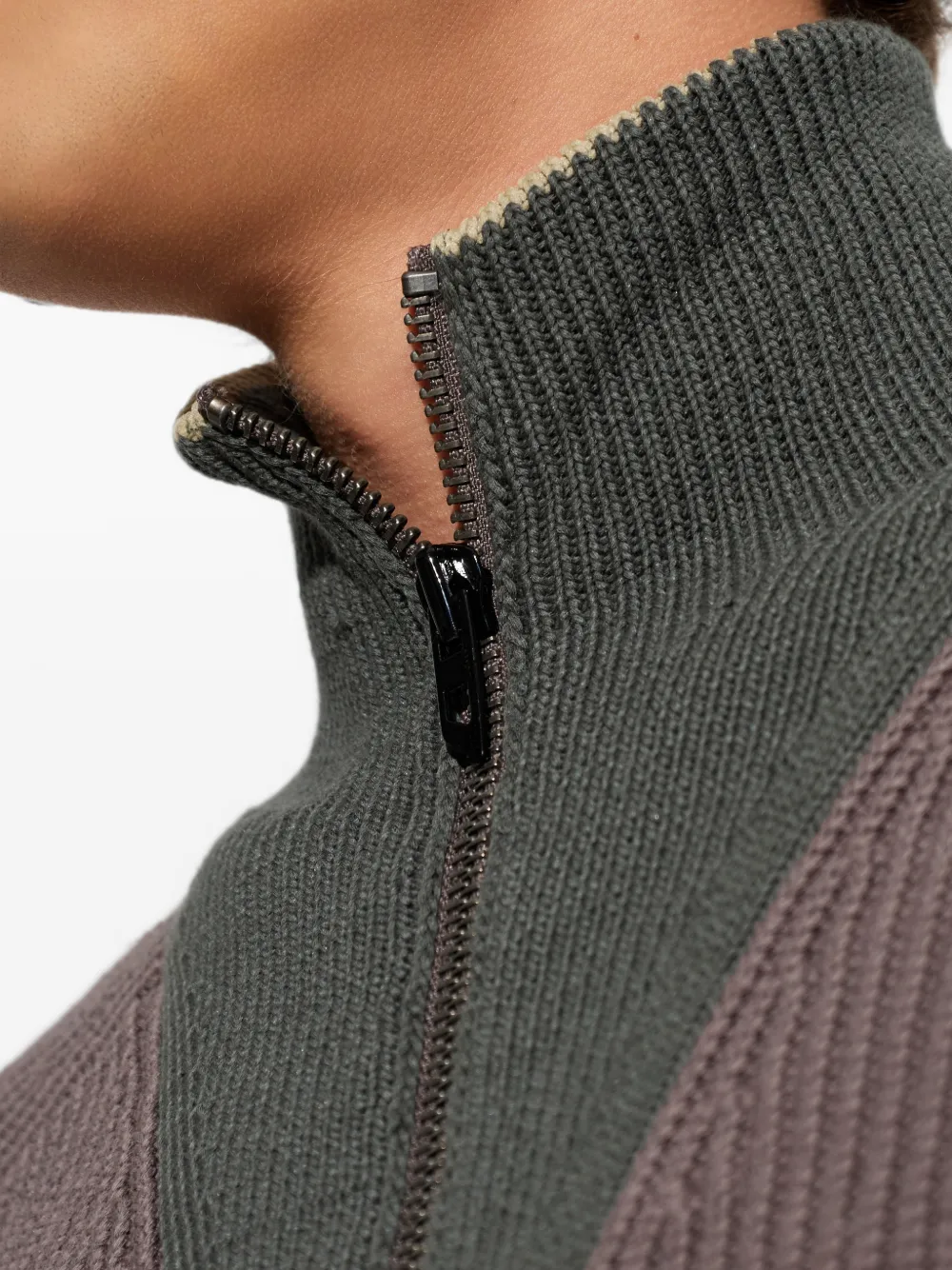 Diesel K-Orio vest met rits Bruin