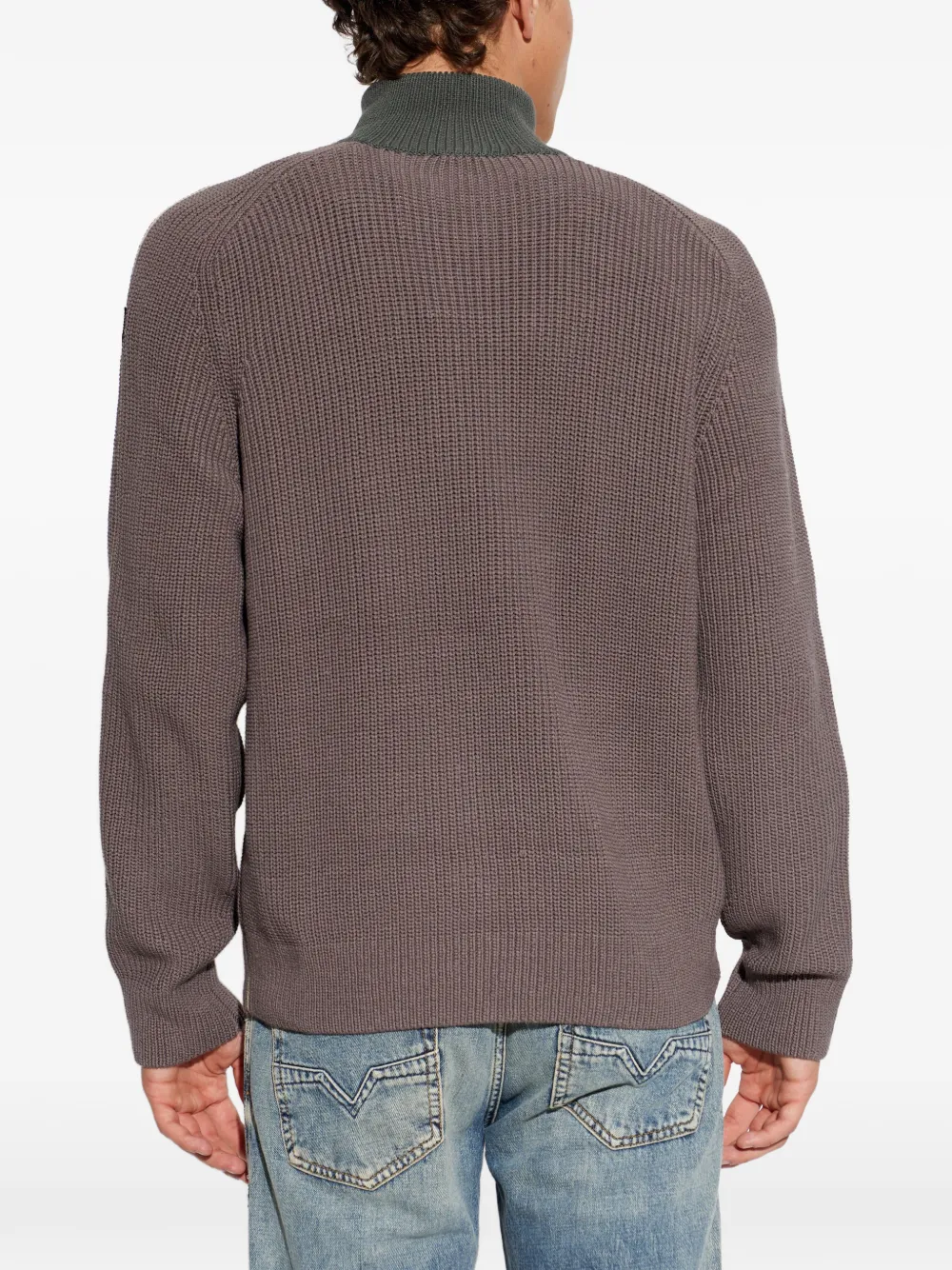 Diesel K-Orio vest met rits Bruin