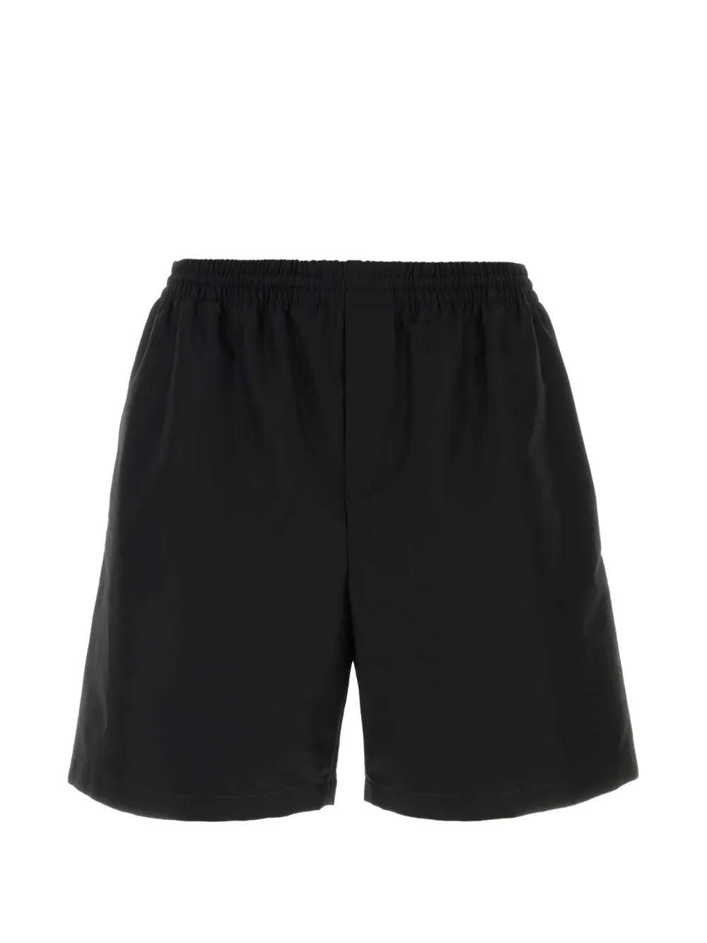 Gucci Elasticated-waistband Logo-embroidered Shorts In Black