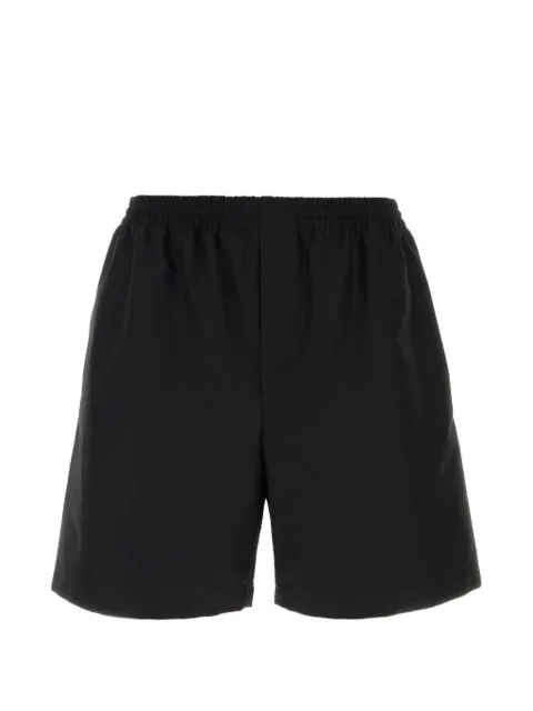 Gucci elasticated-waistband logo-embroidered shorts