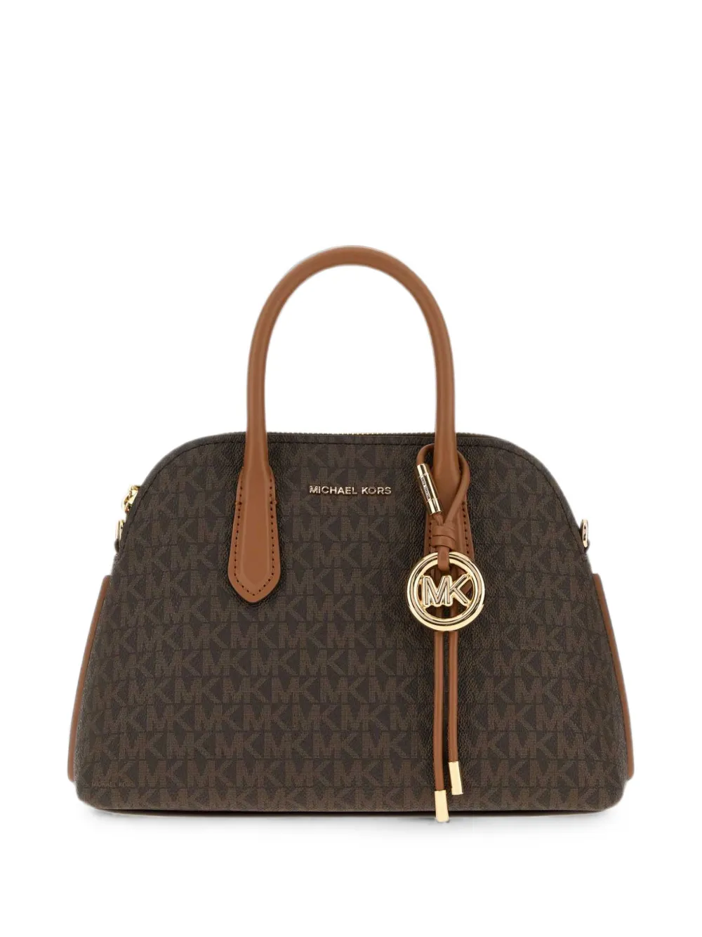 Michael Michael Kors monogram-print logo-plaque tote bag - Marrone