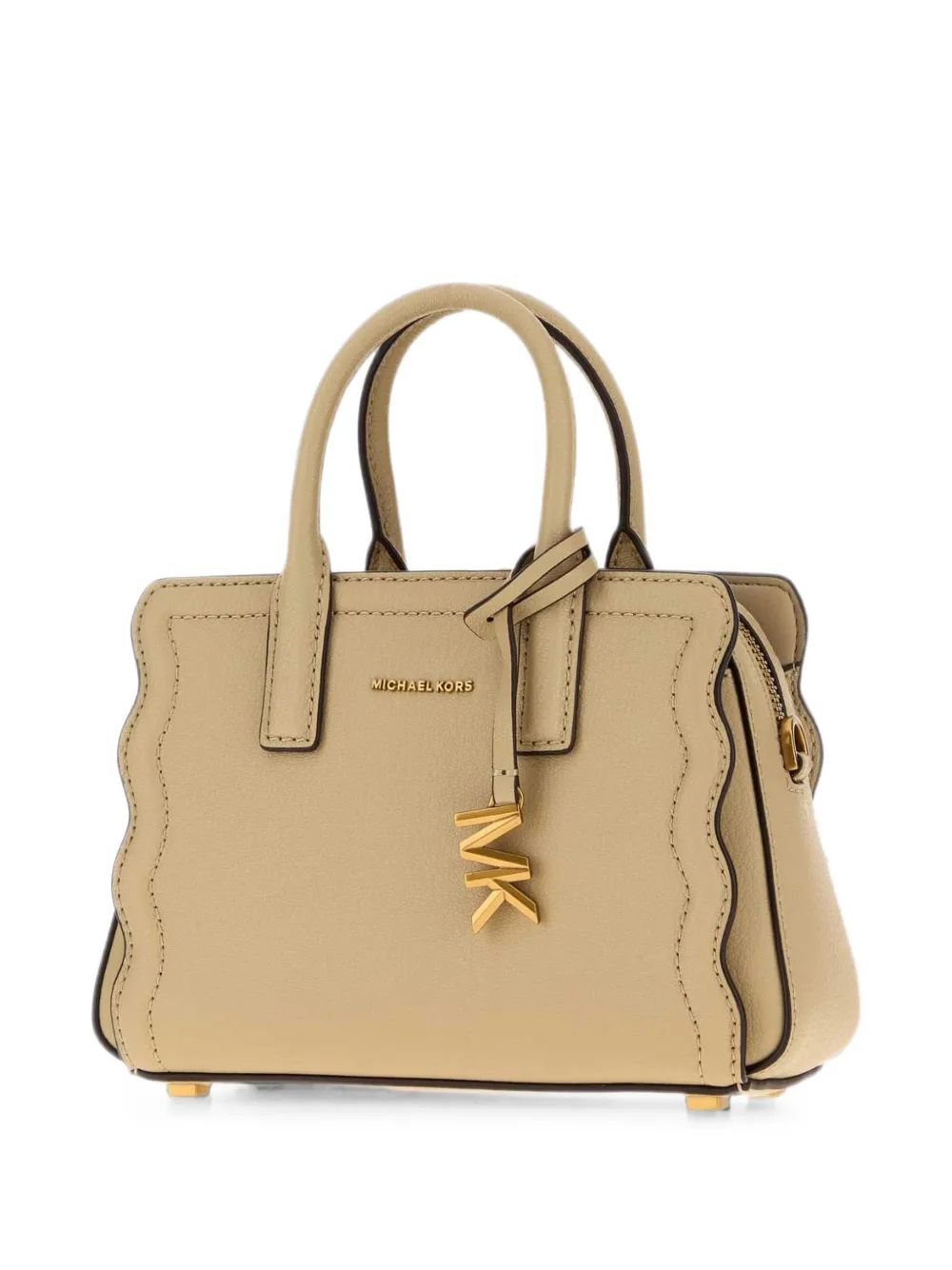 Michael Kors Laila small scalloped-edge tote bag Beige