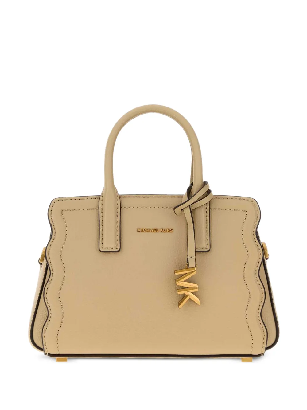 Michael Kors Laila small scalloped-edge tote bag Beige