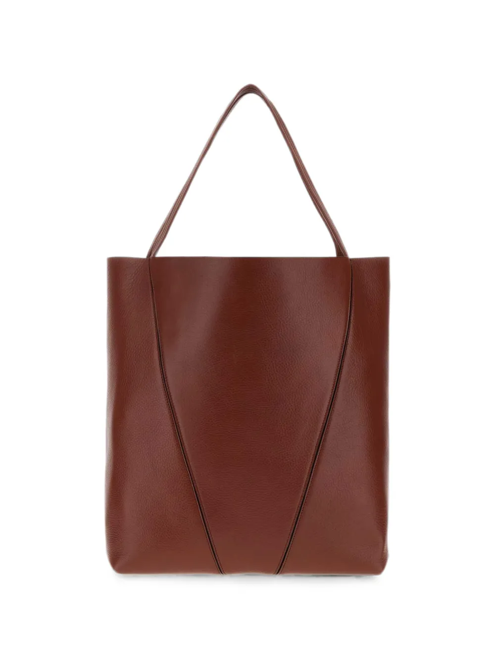 Chloé Grote Spin shopper van bewerkt leer Bruin