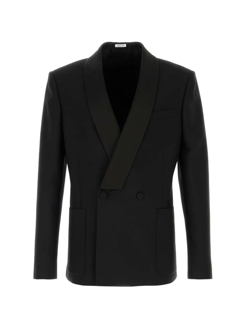 Alexander McQueen double-breasted shawl-lapel blazer - Schwarz