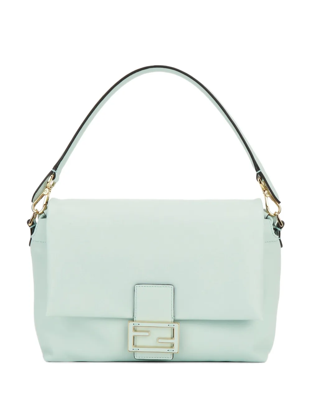FENDI medium Mamma Baguette leather shoulder bag - Blau