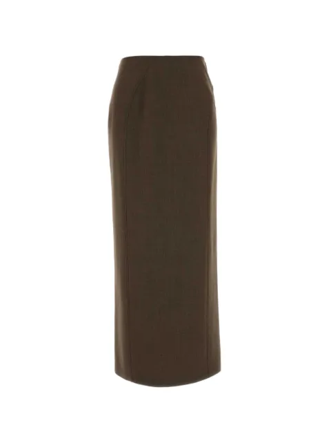 Jil Sander — rear-slit high-waist pencil skirt