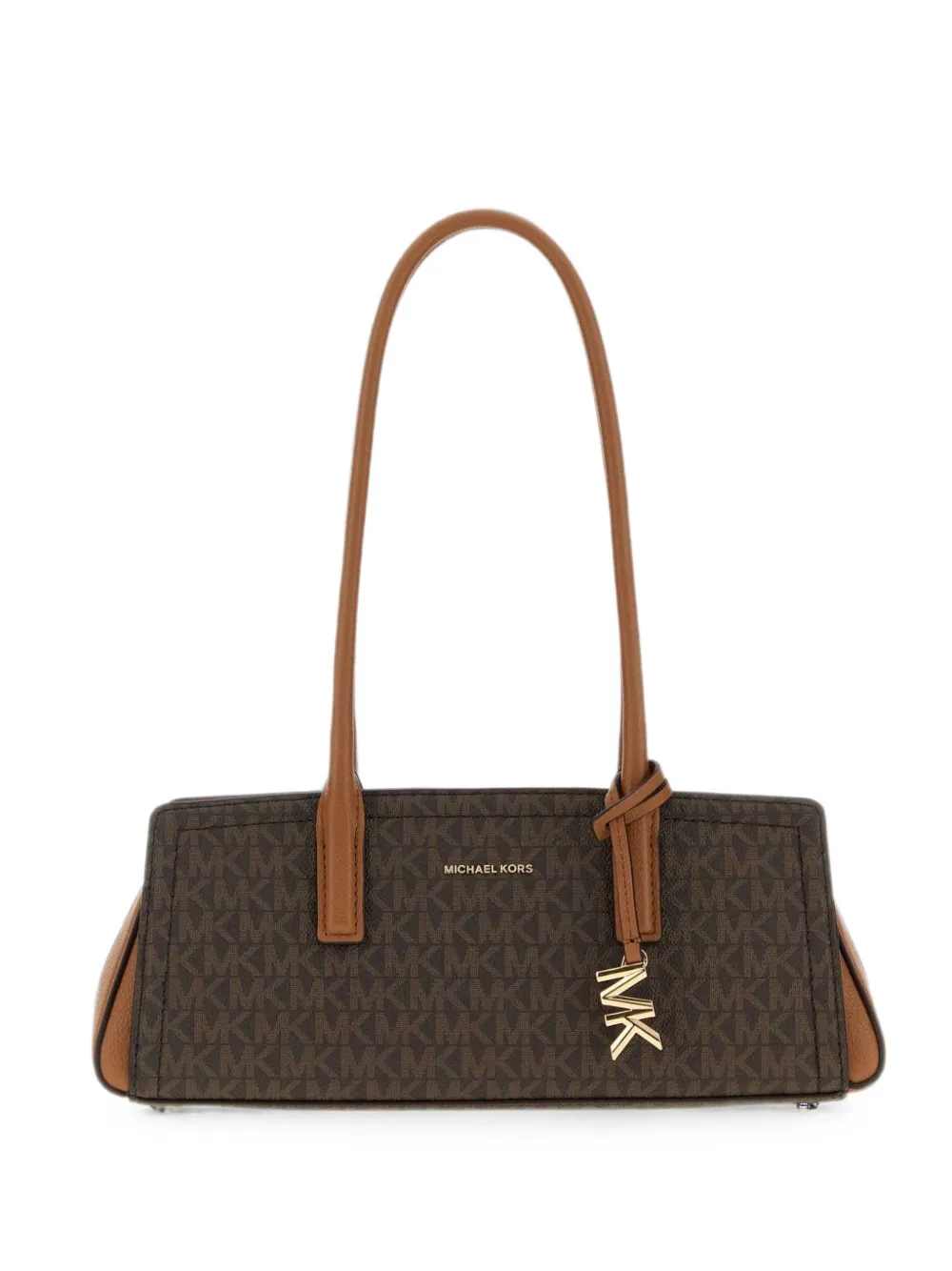 Michael Michael Kors logo-print monogram shoulder bag - Marrone