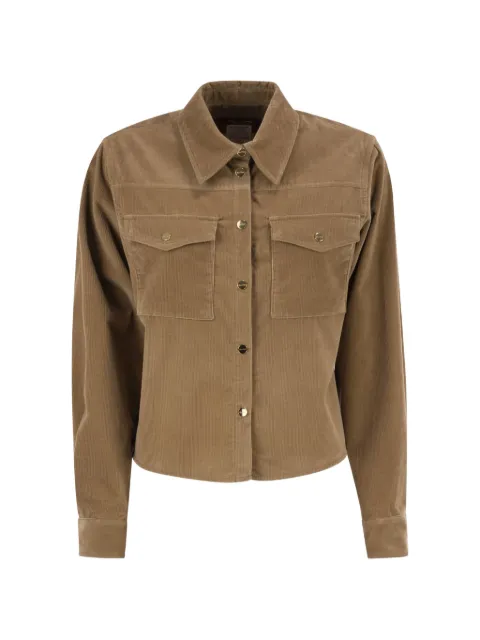 Max Mara corduroy chest-pocket jacket