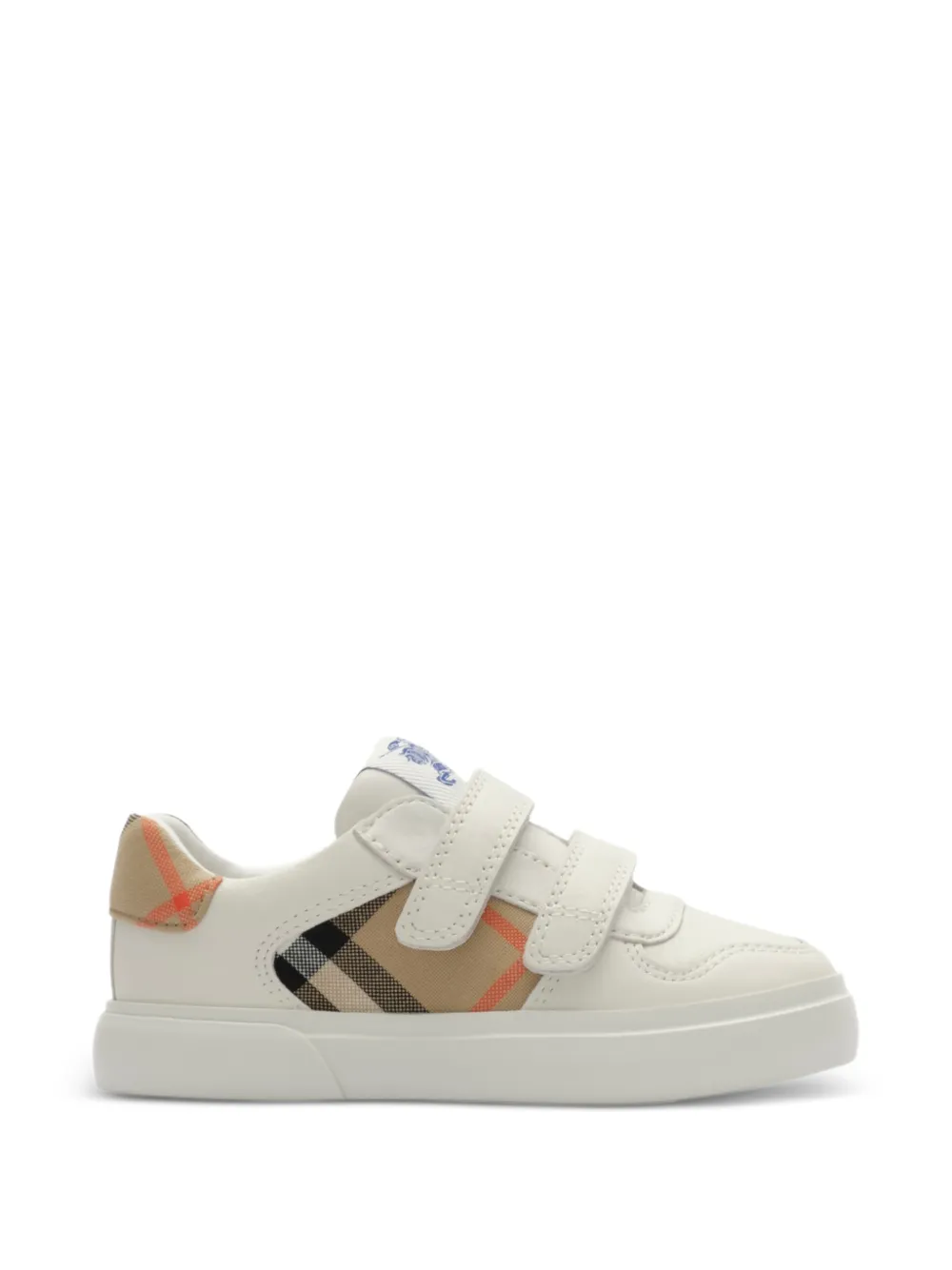 Burberry Kids Sneakers in pelle a quadri - Toni neutri