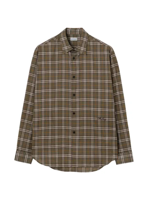 Burberry 格纹棉宽松衬衫