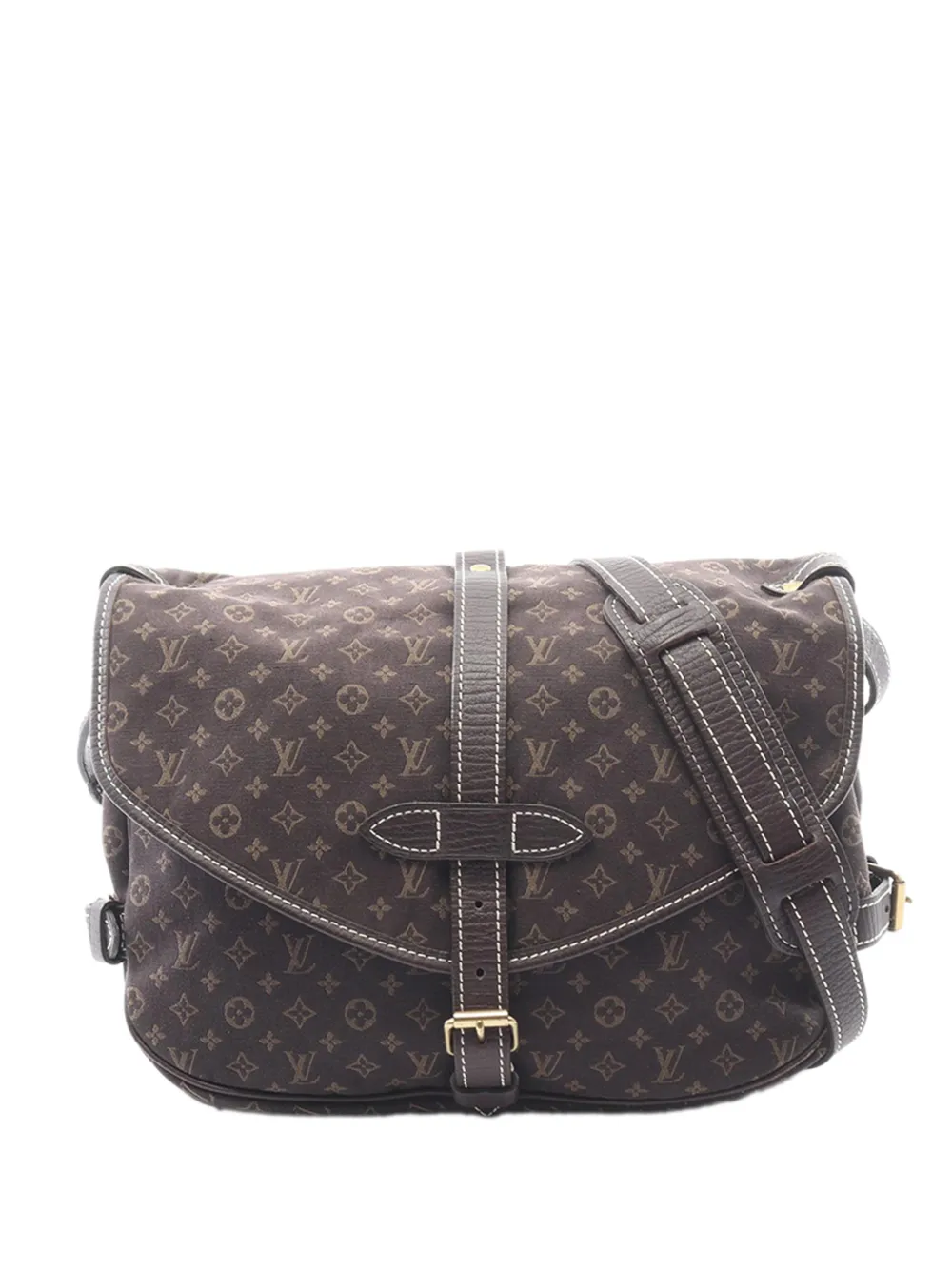Louis Vuitton Pre-Owned 2007 Monogram Mini Lin Saumur 30 crossbody bag - Marrone