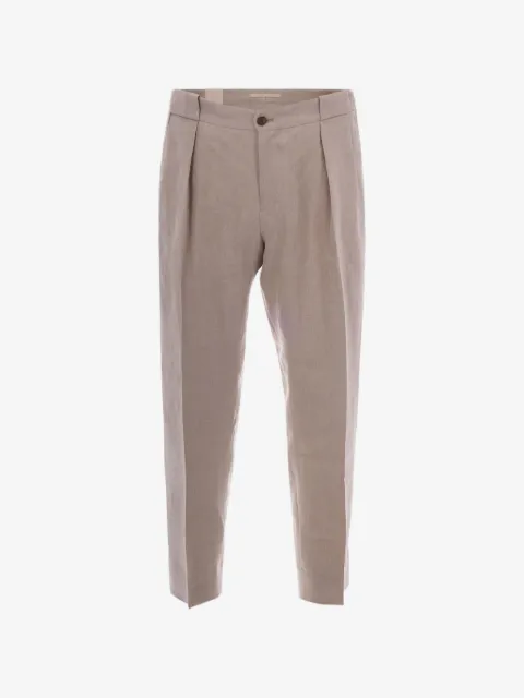 Briglia 1949 pleated tapered-leg trousers