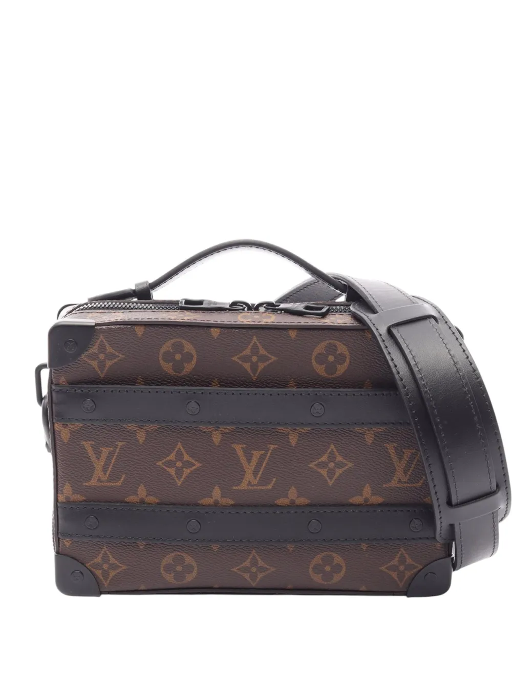 Louis Vuitton Pre-Owned 2021-2026 Monogram Macassar Handle Soft Trunk satchel - Marrone