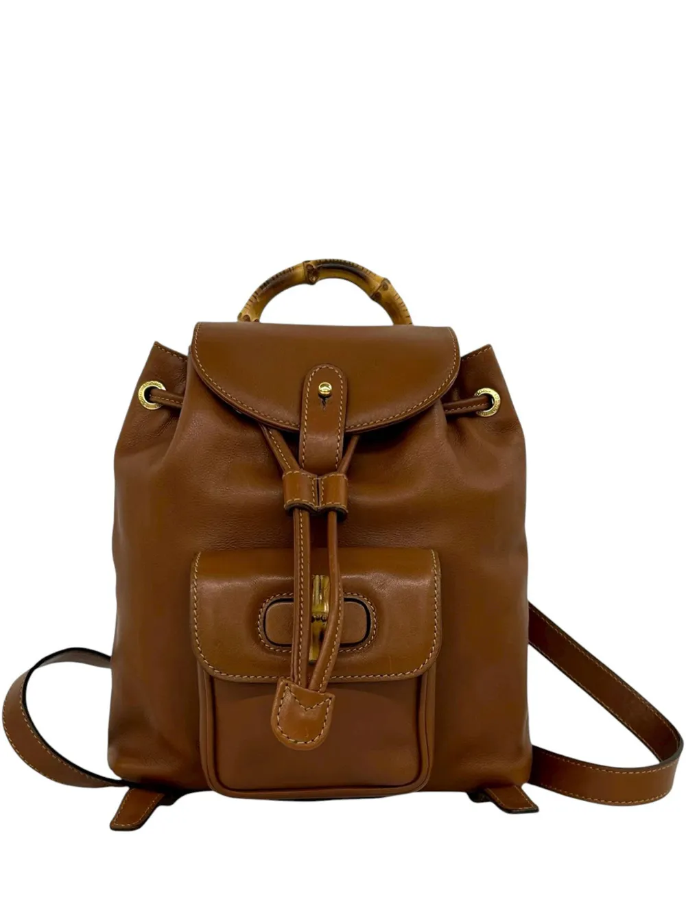 Gucci Pre-Owned 20th Century バンブー スエード バックパック