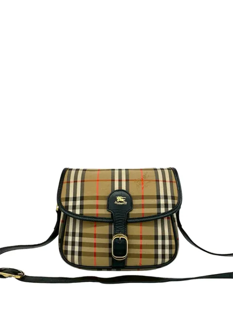 Burberry Pre-Owned bolsa crossbody lona Haymarket Check del siglo XX