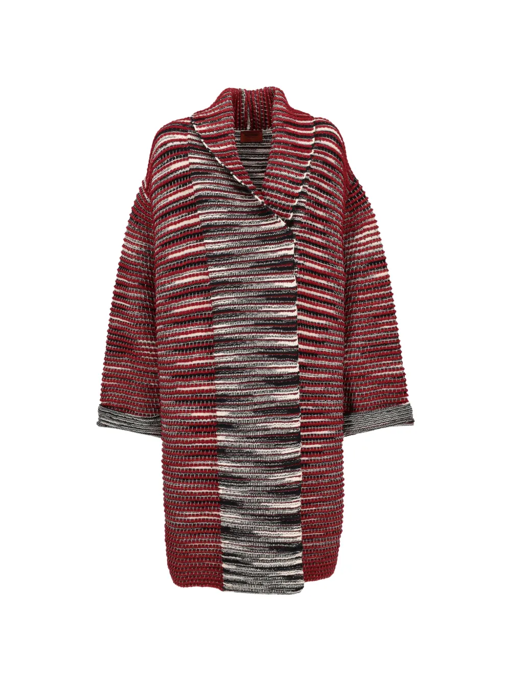 Missoni Pre-Owned striped single-breasted coat - Rosso