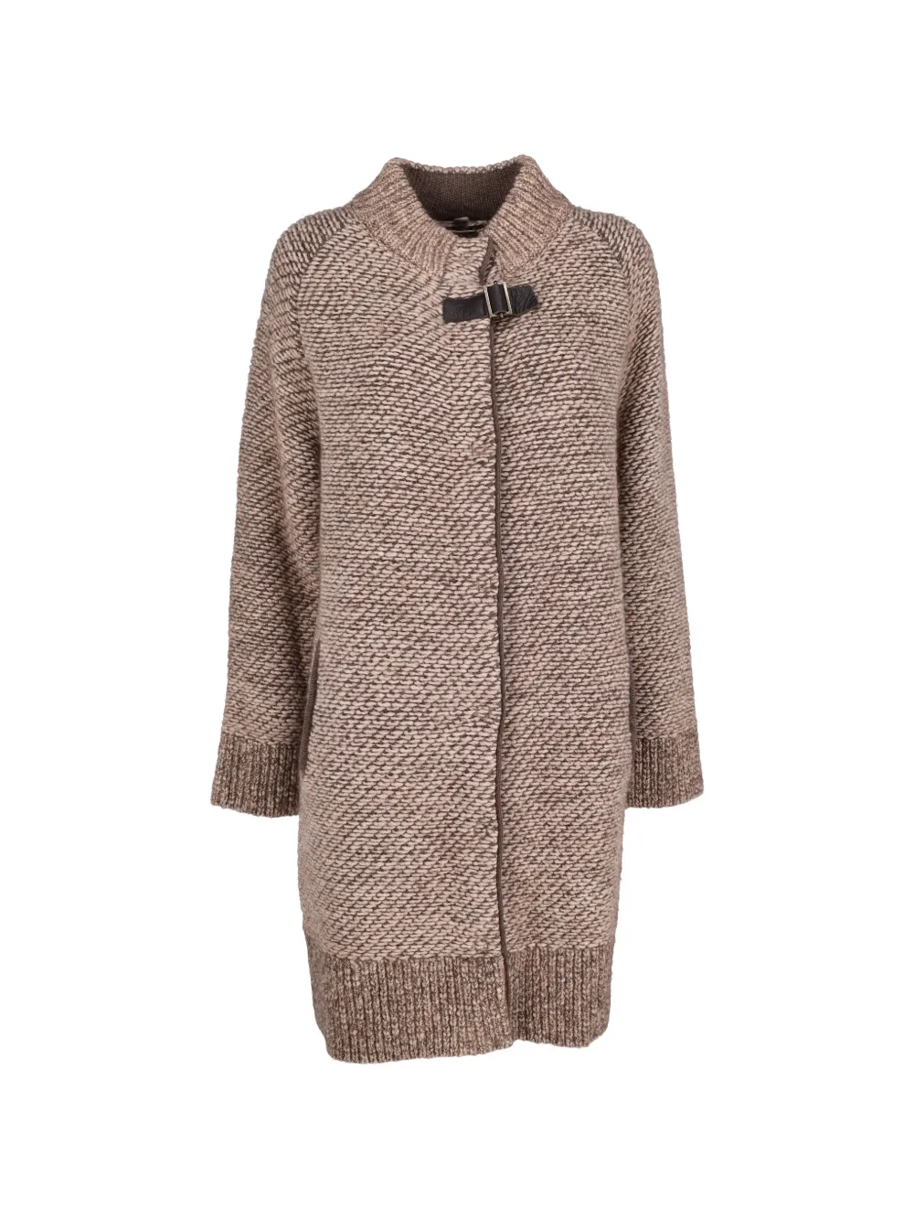 Falconeri buckle-fastening single-breasted coat - Neutrals