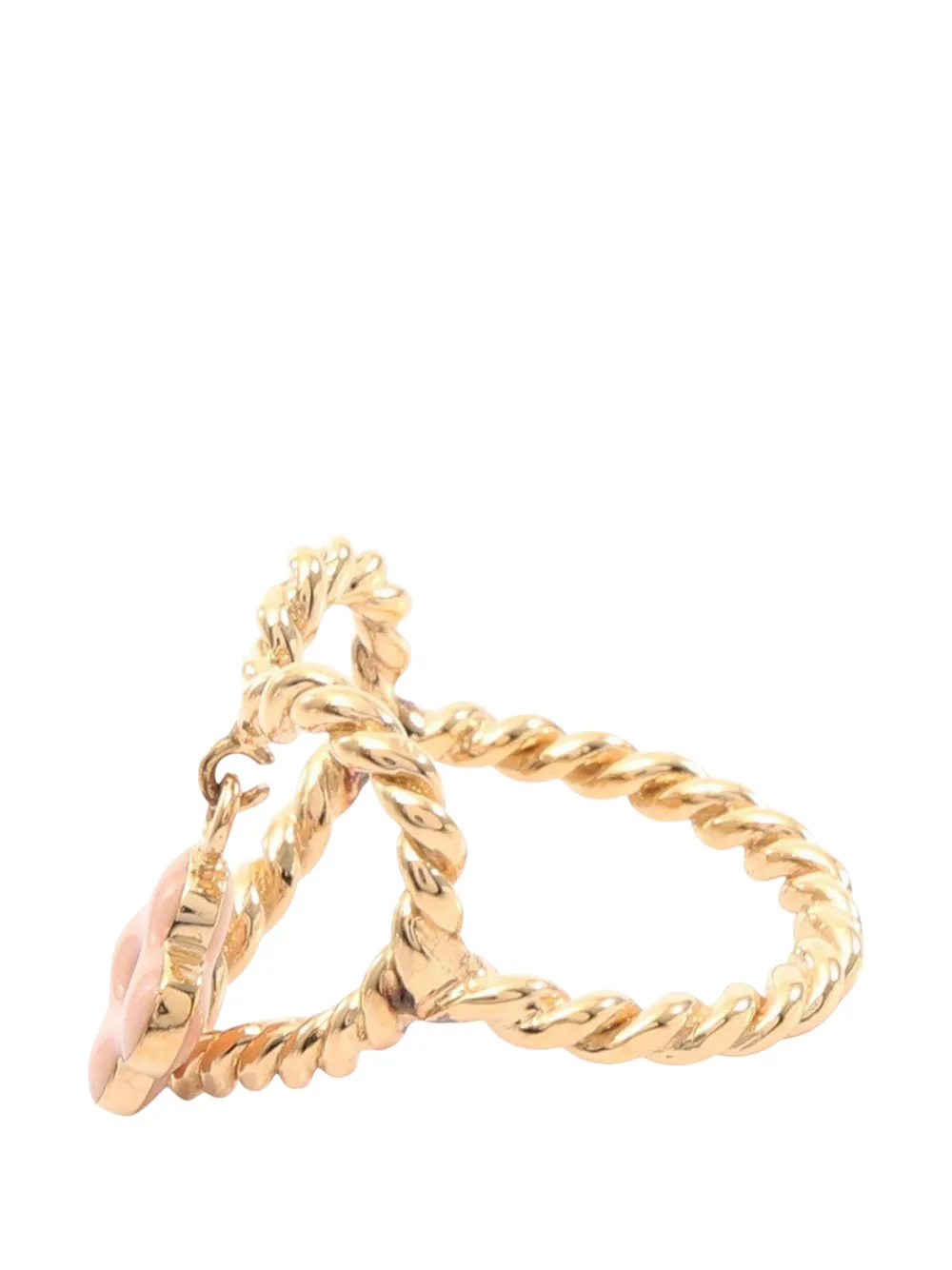 Louis Vuitton Pre-owned 2010 Gold Plated and Enamel Sweet Monogram in My Heart Ring Costume Ring, view 3