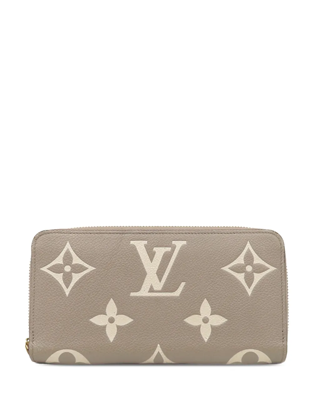 Louis Vuitton Pre-Owned 2021-2026 Bicolor Monogram Empreinte Giant Zippy Wallet long wallets - Marrone