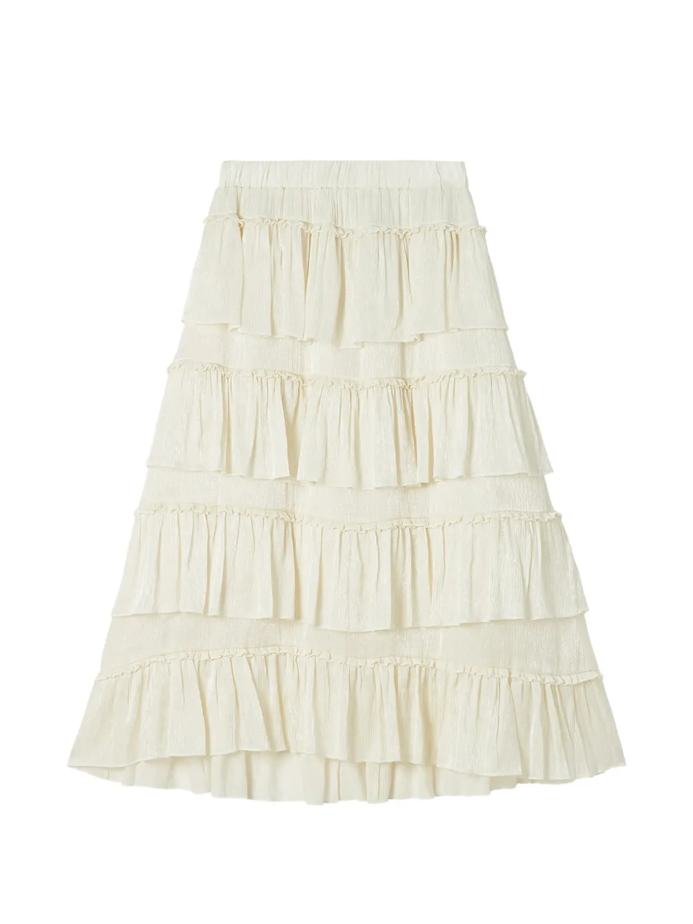 B+ab Tiered Ruffled Skirt In Multi