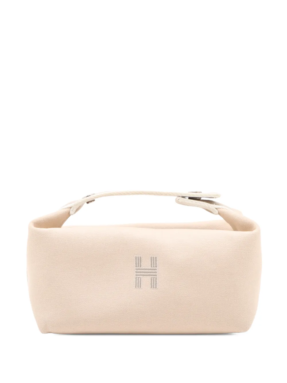 Hermès Pre-Owned 2010-2026 Small Toile Bride A Brac Case vanity bag - Toni neutri