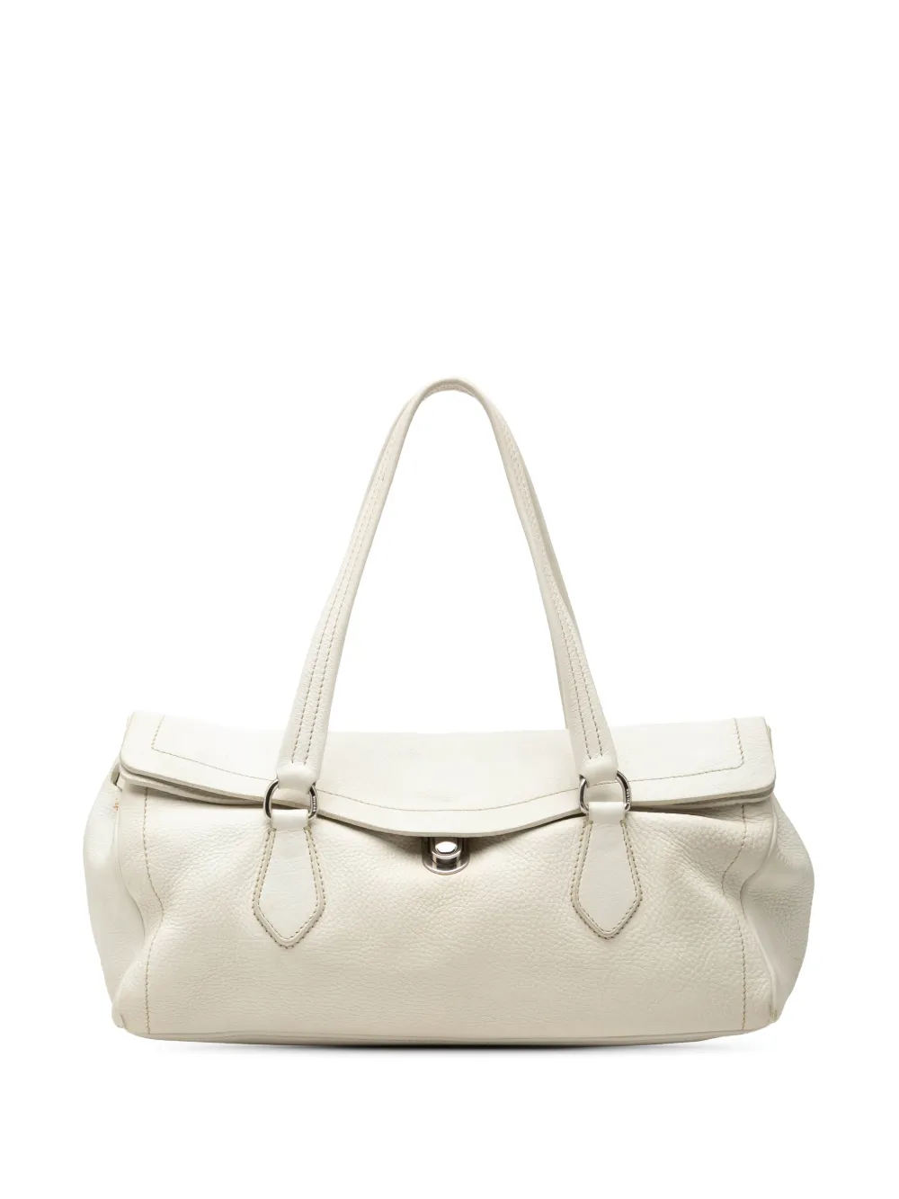 Prada Pre-Owned 2013-2026 Vitello Daino Easy shoulder bag - Bianco