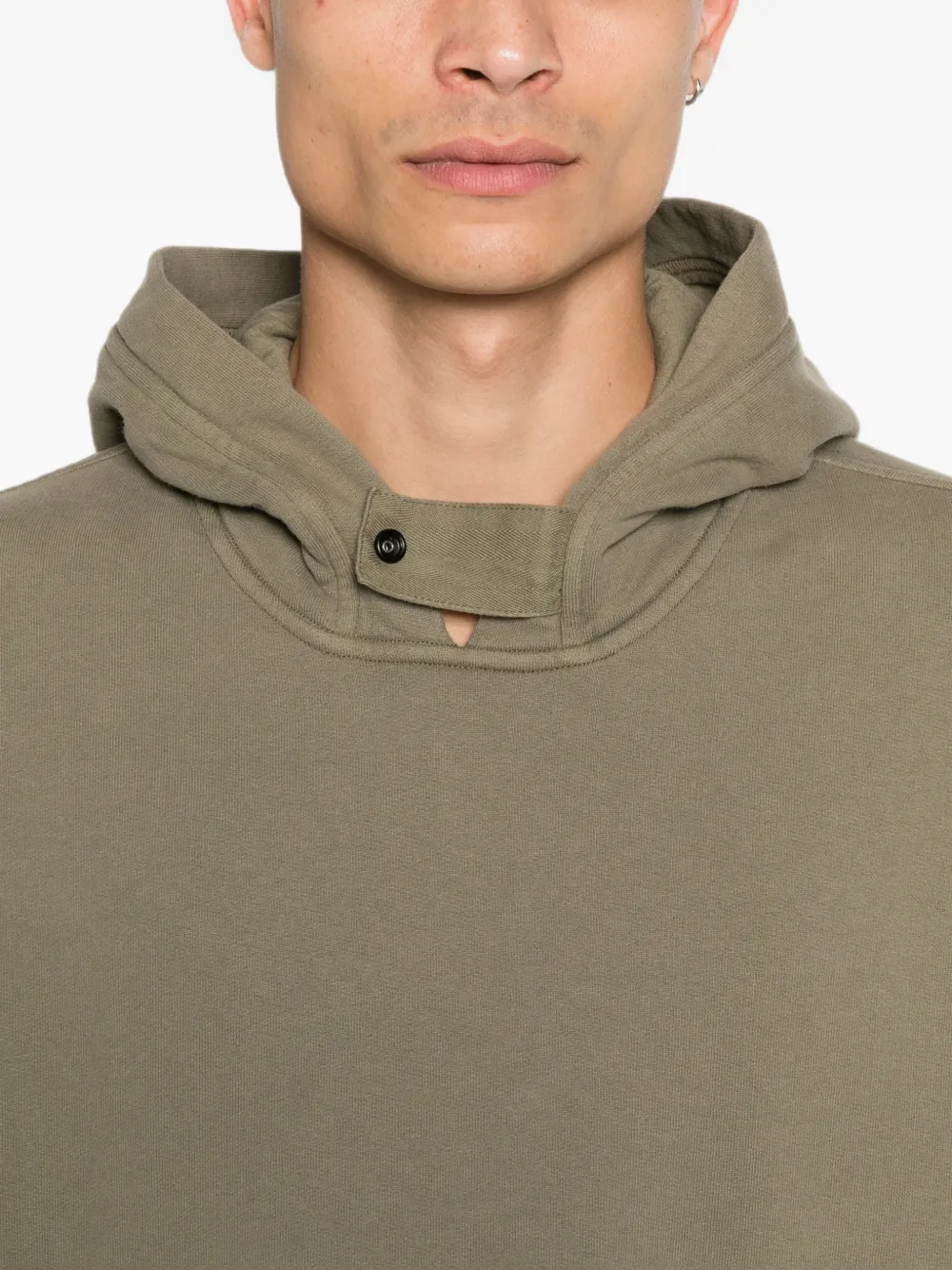 Stone Island Hoodie met logopatch Groen