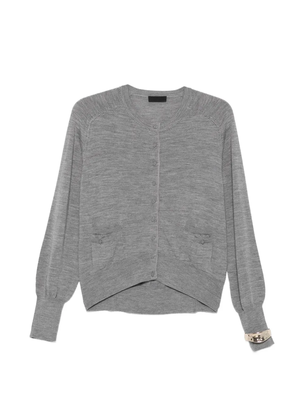 LIU JO button-up wool cardigan - Grey