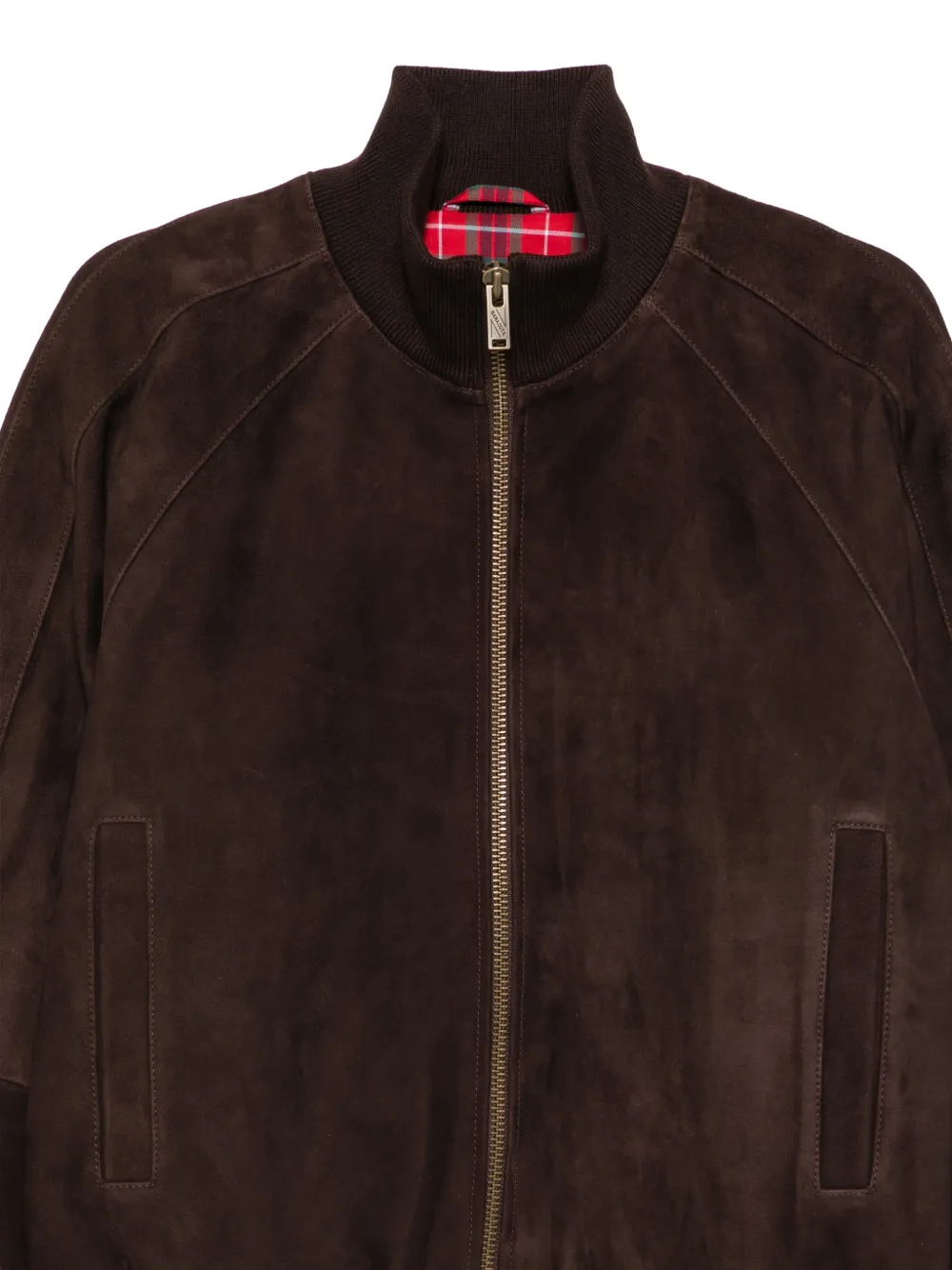 Baracuta Suède jack met raglanmouwen Bruin