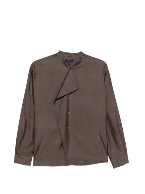 Soeur Hampton silk wrap-front blouse