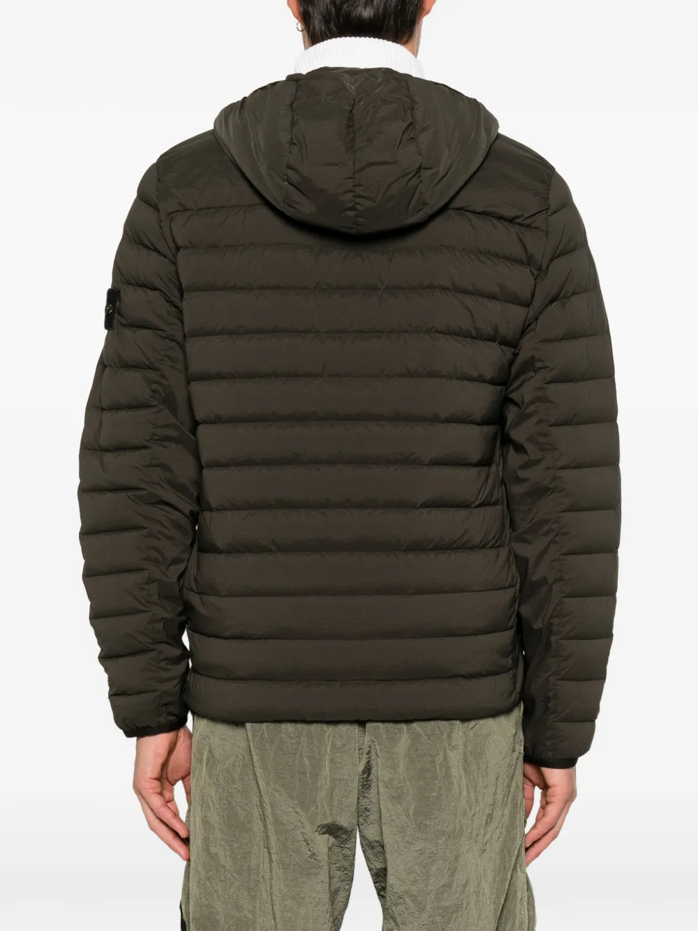 Stone Island Gewatteerd jack met capuchon Groen