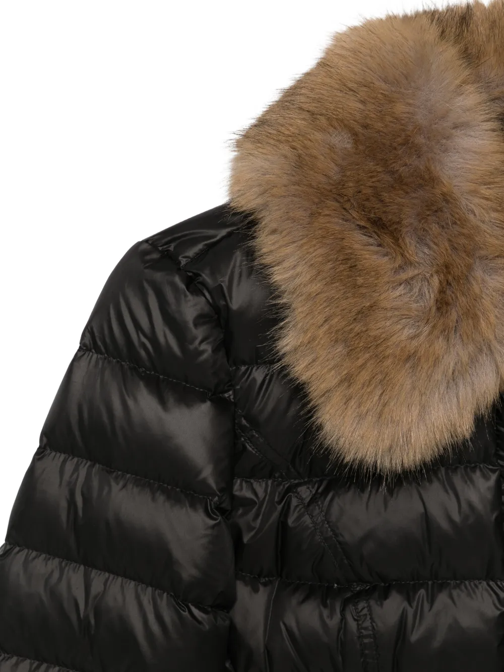 Peuterey Jisk MQN faux-fur collar quilted jacket Zwart