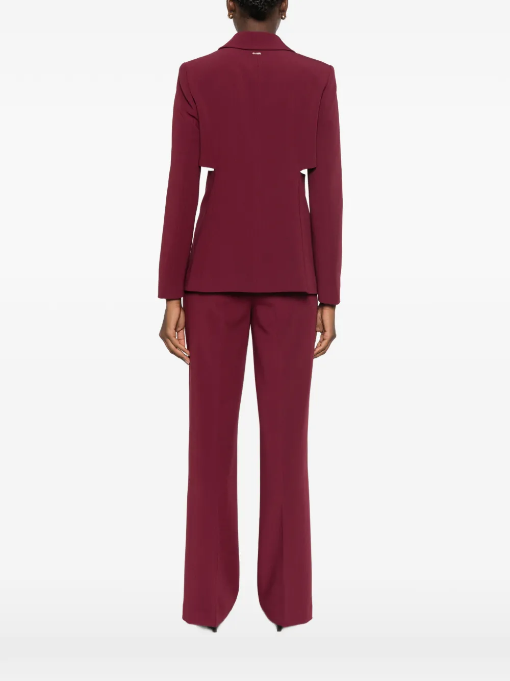 TWINSET cut-out single-breasted blazer Rood