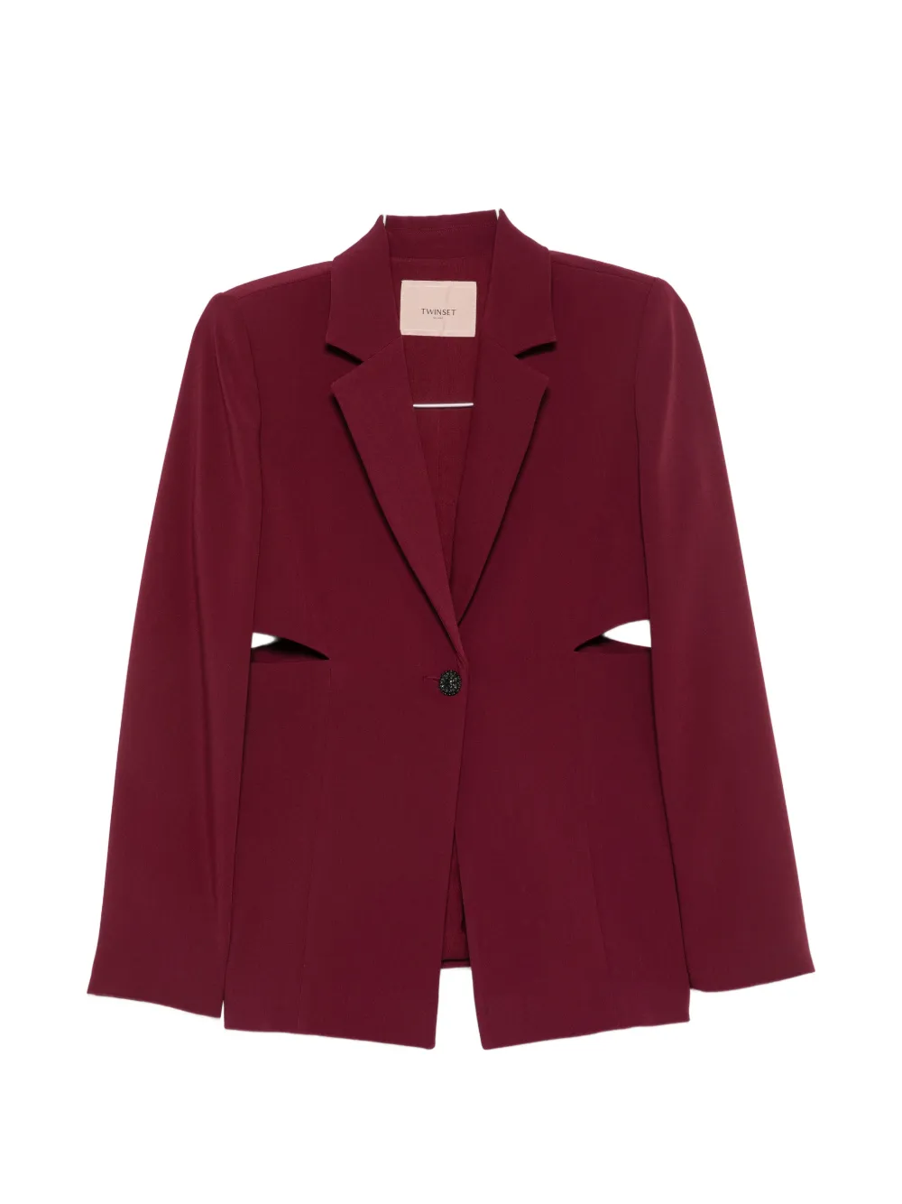 TWINSET cut-out single-breasted blazer - Rot
