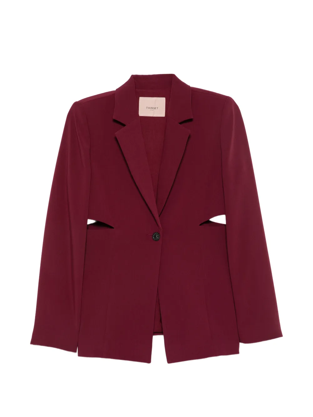 TWINSET cut-out single-breasted blazer Rood