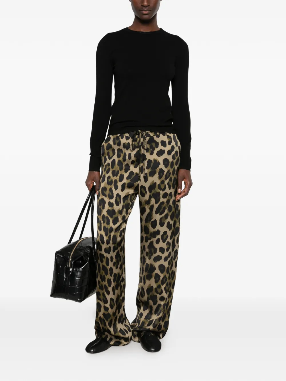 TWINSET Trui met hoge hals Zwart