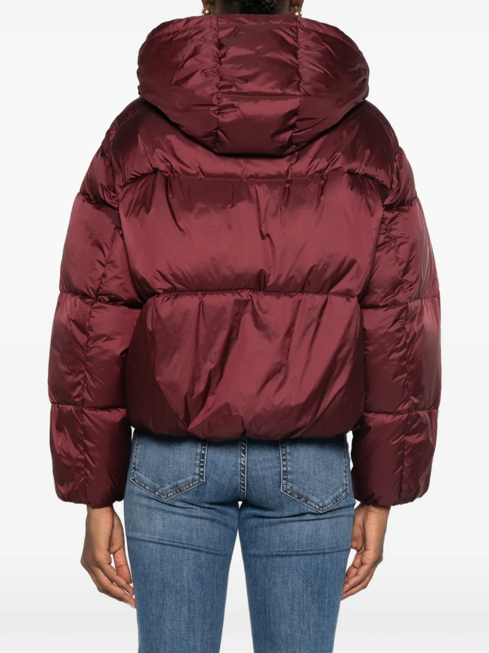 TWINSET Gewatteerd donsjack met capuchon Rood