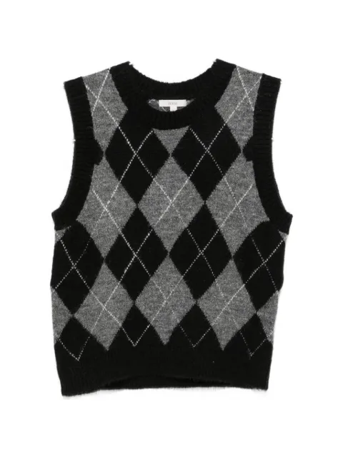 YERSE argyle-knit sweater vest