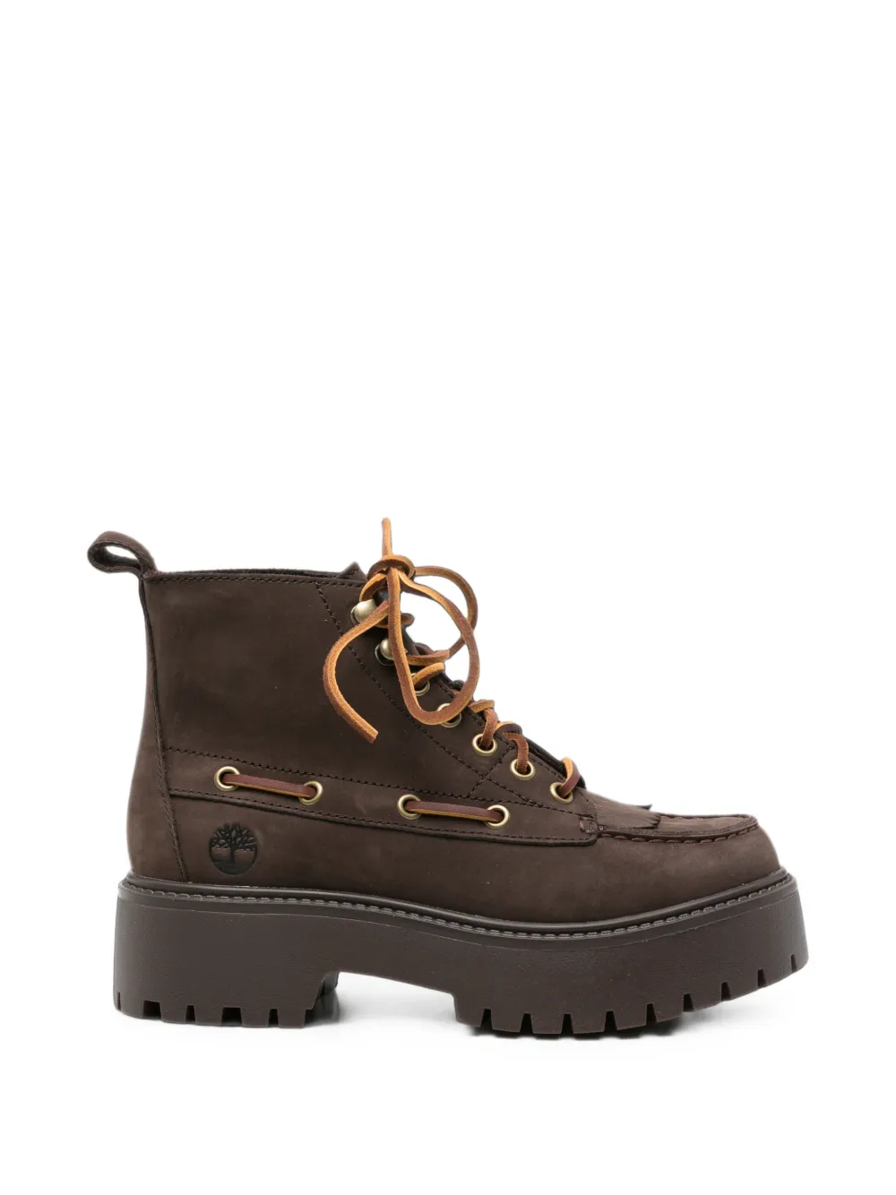 Timberland Lace-up Platform Boots In Brown