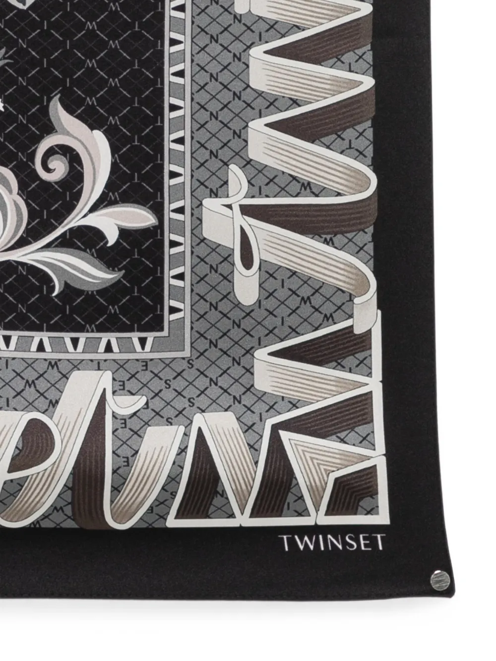 TWINSET Sjaal met bloemenprint Zwart