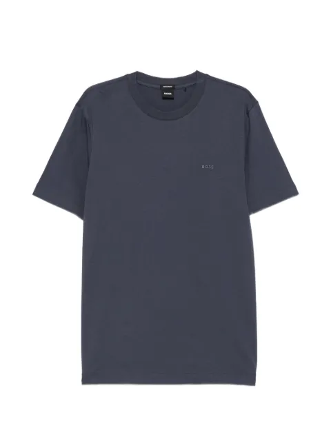 BOSS logo-embroidered T-shirt