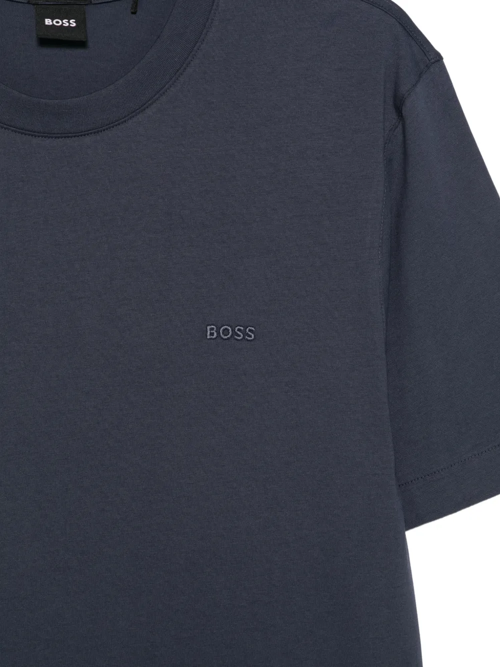 BOSS T-shirt met geborduurd logo Blauw